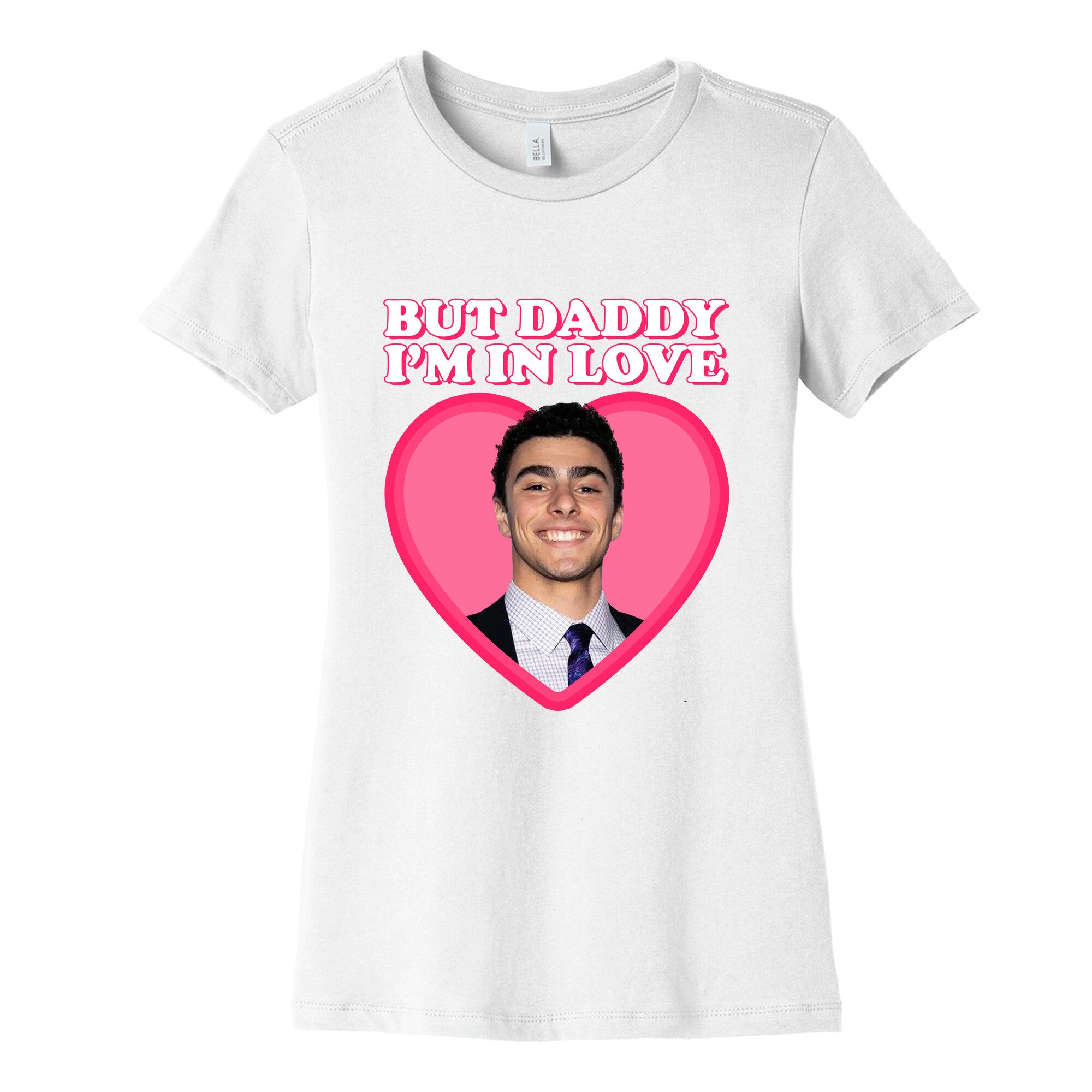 But Daddy Im In Love Luigi Mangione Valentines Day Womens Cotton Tee